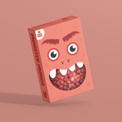 Monster Munch - Cereal Box Packaging - FRONT Monster Munch - Cereal Box Packaging - FRONT