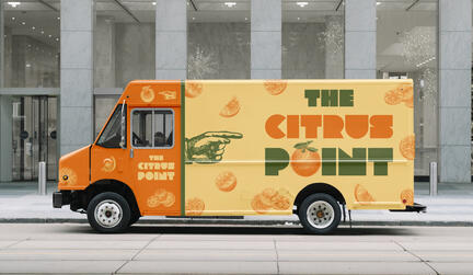 The Citrus Point - Truck Vehicle Wrap Design The Citrus Point - Truck Vehicle Wrap Design
